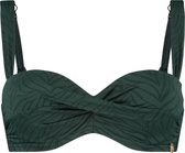 TC WOW twisted bikini top jacquard zebra green voor Dames - Maat 42E - 85E