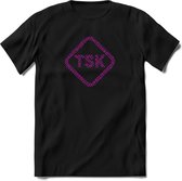 TSK Studio Shirt |Paars | T-Shirt Heren / Dames | Original & vintage | Sport Shirt Cadeau | Maat L