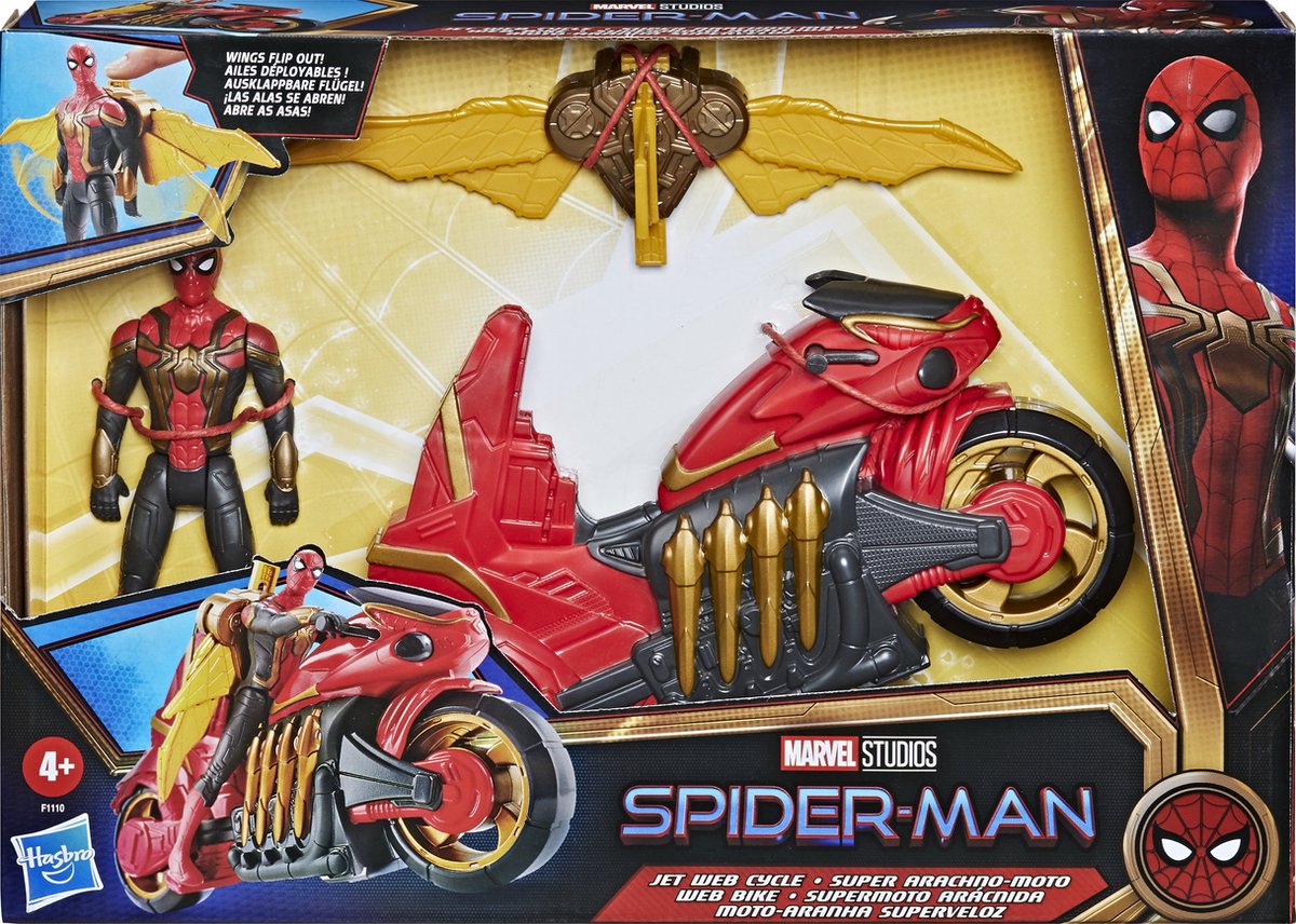 Spider-man Motorbike Motorcycle Bike ToyBiz Vintage 1988 Marvel