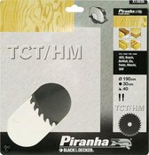 Piranha Cirkelzaagblad TCT/HM, 190x30mm 40 tanden X13035