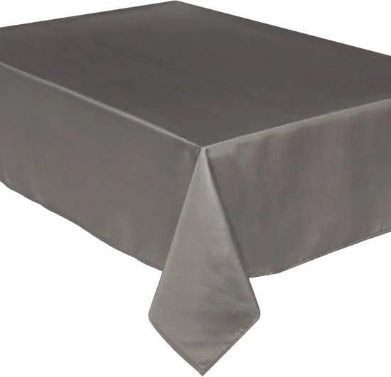 uitbreiden vergeetachtig Woordvoerder Tafelkleed van polyester met formaat 240 x 140 cm - taupe - Eettafel  tafellakens | bol.com