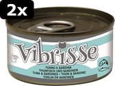 2x VIBRISSE CAT TUNA/SARDINES 24X70GR