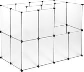 Kamyra® Kennel Panelen voor Binnen - Voor Honden, Katten & Huisdieren - Kennelpanelen, Hondenkennel - ABS Plastic - Wit