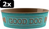 2x VOERB GOOD DOG TURQ 17CM 950ML