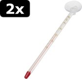 2x THERMOMETER GLAS SLIM 0-50 GRADEN