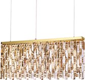 Ideal Lux Elisir - Hanglamp Modern - Messing - H:134.5cm   - G9 - Voor Binnen - Metaal - Hanglampen -  Woonkamer -  Slaapkamer - Eetkamer