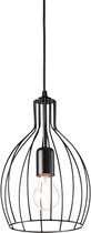 Ideal Lux Ampolla - Hanglamp Modern - Zwart - H:114cm   - E27 - Voor Binnen - Metaal - Hanglampen -  Woonkamer -  Slaapkamer - Eetkamer