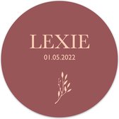 Geboorte raamsticker twig Ø 40 cm / Nee dankjewel