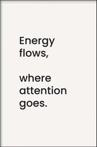 Walljar - Energy flows - Muurdecoratie - Poster