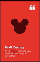 Walljar - Walt Disney - Muurdecoratie - Poster met lijst