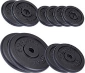 ScSPORTS® Halterschijven set 40 kg - Gewichten - Gietijzer - 30 mm