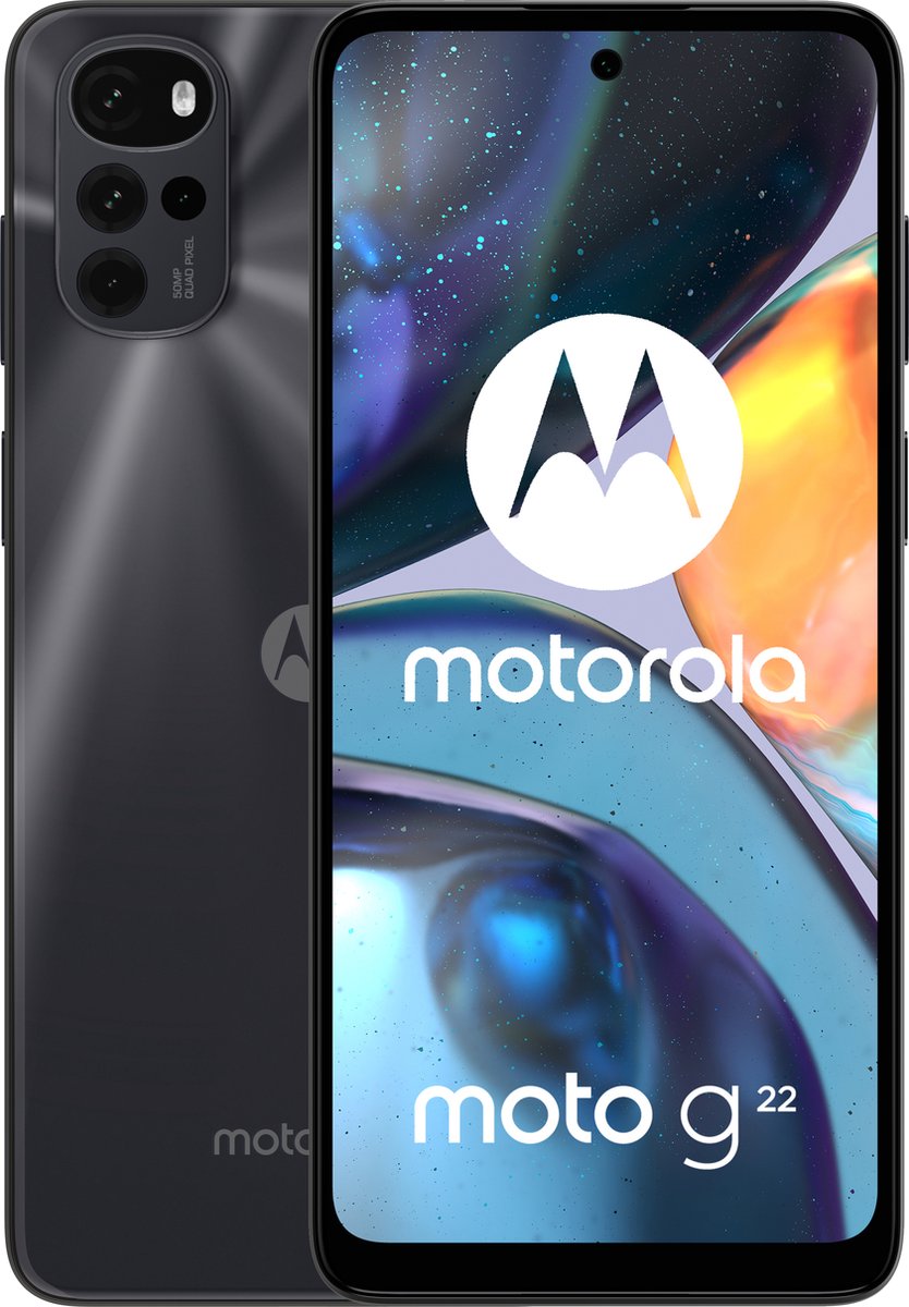 Fonkeling Wegversperring vooroordeel Motorola moto g22 - 64GB - Zwart | bol.com
