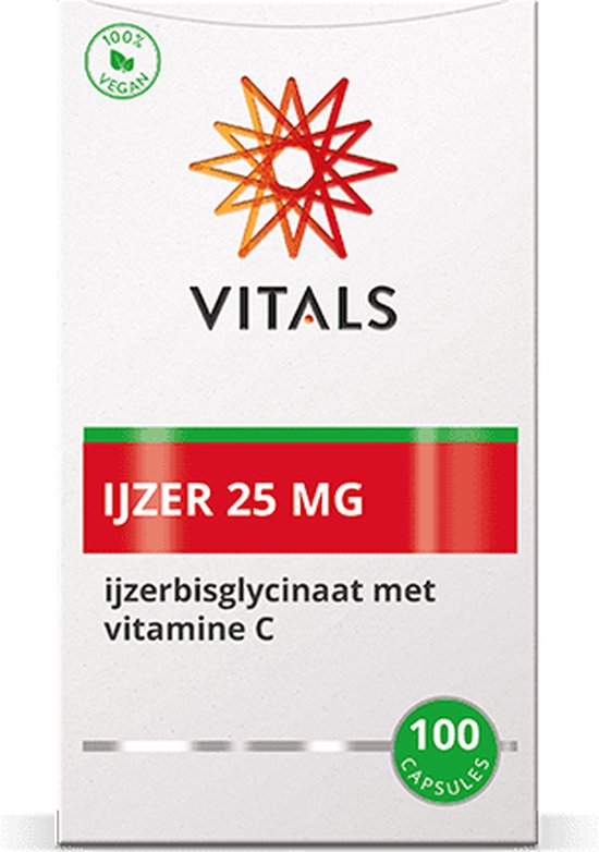 Vitals IJzer bisglycinaat met vitamine C
