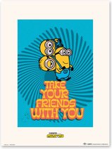 Grupo Erik Minions Take Your Friends With You  Poster - 30x40cm