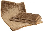 Ligkussen Pluche Bruin 87x58 cm