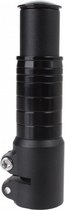 adapter 28,6 / 90 / 28,6 mm mat zwart