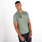 Het Dare2B Righteous III T-shirt met korte mouwen - heren - gerecycled - lichtgewicht - Groen