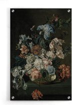Walljar - Van der Mijn - Stilleven met Bloemen - Muurdecoratie - Plexiglas schilderij