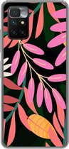 Geschikt voor Xiaomi Redmi 10 hoesje - Tropisch - Bloemen - Patronen - Siliconen Telefoonhoesje