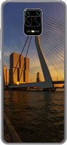 Geschikt voor Xiaomi Redmi Note 10 Lite hoesje - Rotterdam - Zonsondergang - Erasmus - Siliconen Telefoonhoesje