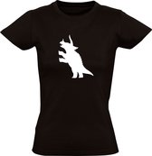 Triceratops | Dames T-shirt | Zwart | Dino | Dinosauriërs | Beest | Jurassic | Park | World