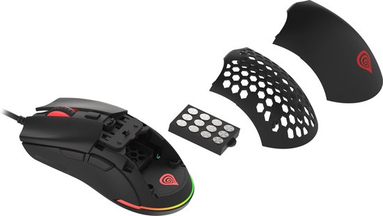 Genesis - NMG-1841 Krypton 750 - Game Muis - Zwart - 8000 DPI