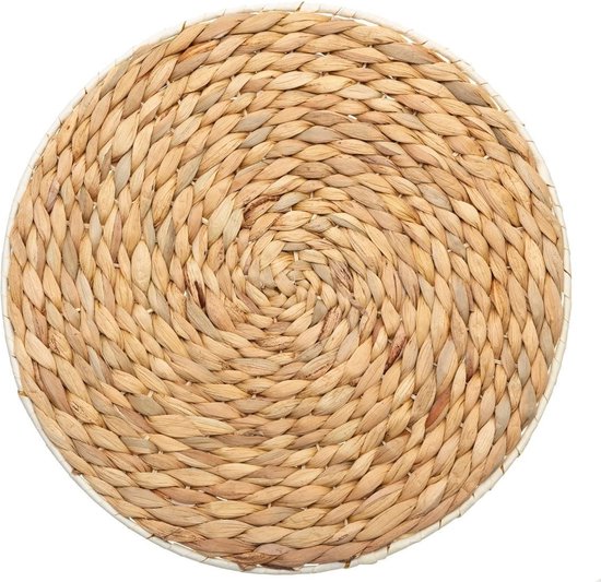 Set de 10x sets de table jonc de mer naturel - 35 cm - Sous-verres