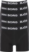 Björn Borg boxershorts Essential (5-pack) - heren boxers normale lengte - zwart - Maat: S