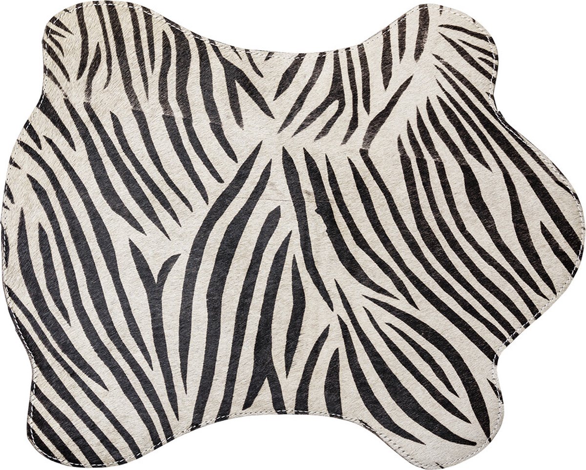 Placemat koevorm zebra 30x48cm