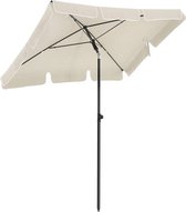 Bol.com Parasol voor balkon rechthoekige tuinscherm 200 x 125 cm UV-bescherming tot UPF 50+ knikbaar parasoldoek met PA-coating ... aanbieding