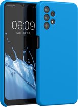 kwmobile telefoonhoesje geschikt voor Samsung Galaxy A32 5G - Hoesje met siliconen coating - Smartphone case in stralend blauw