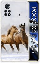 Smartphone hoesje Xiaomi Poco X4 Pro 5G TPU Case Paarden