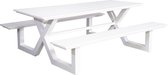 SenS Garden Furniture - Kelvin Picknicktafel Tuintafel White 210 Cm - Wit