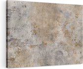 Artaza Canvas Schilderij Abstracte Kunst - Grijze Cement - 120x80 - Groot - Foto Op Canvas - Wanddecoratie Woonkamer