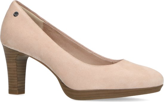 No Stress - Dames - Beige suède pumps - Maat 41 | bol.com
