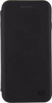 Apple iPhone 7 Plus Hoesje - Senza - Pure Skinny Serie - Echt Leer Bookcase - Deep Black - Hoesje Geschikt Voor Apple iPhone 7 Plus