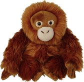 Pluche Orang Utan aap knuffel van 18 cm - Dieren speelgoed knuffels cadeau - Apen Knuffeldieren