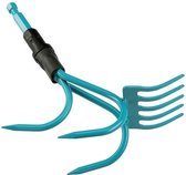 cultivatorhark 9 cm staal turquoise