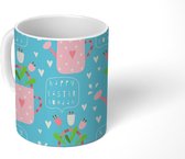 Mok - Pasen - Design - Gieter - 350 ML - Beker - Uitdeelcadeautjes