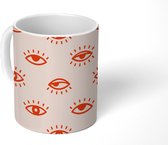 Mok - Boho - Oog - Patronen - Mokken - 350 ML - Beker - Uitdeelcadeautjes