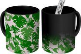 Magische Mok - Foto op Warmte Mokken - Koffiemok - Camouflage - Monstera - Patronen - Magic Mok - Beker - 350 ML - Theemok