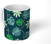 Mok - Koffiemok - Bladeren - Patronen - Jungle - Mokken - 350 ML - Beker - Koffiemokken - Theemok