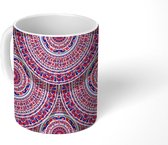 Mok - Koffiemok - Hongarije - Patronen - Mandala - Mokken - 350 ML - Beker - Koffiemokken - Theemok