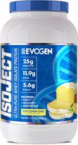 Evogen Nutrition - Isoject Iced Lemon Cake 28 porties - Spieropbouw - Eiwitten - Sportsupplement