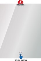 Klea Queen Badkamerspiegel Met Geintegreerde LED Verlichting En Spiegelverwarming Anti Condens Lichtschakelaar 60x60cm