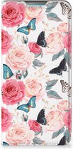 Flipcase Cadeautjes voor Moederdag Geschikt voor Samsung Galaxy A53 Smartphone Hoesje Butterfly Roses