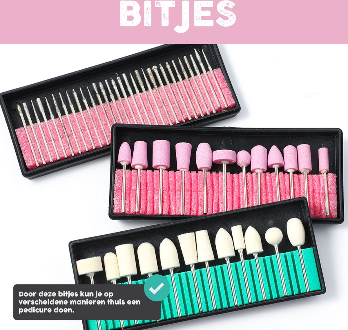 Nagelfrees Professioneel 166 Delig Elektrische Met Bitjes