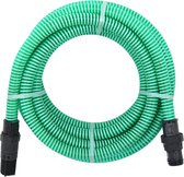 vidaXL Zuigslang met PVC koppelingen 7 m 22 mm groen