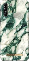 iDeal of Sweden hoesje voor Galaxy S21 Plus - Hardcase Backcover - Fashion Case - Calacatta Emerald Marble