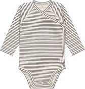 Lässig newborn romper streepjes grijs